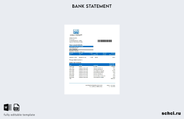 цифровая загрузка шаблона Excel банковской выписки Сан Марино Cassa di Risparmio
